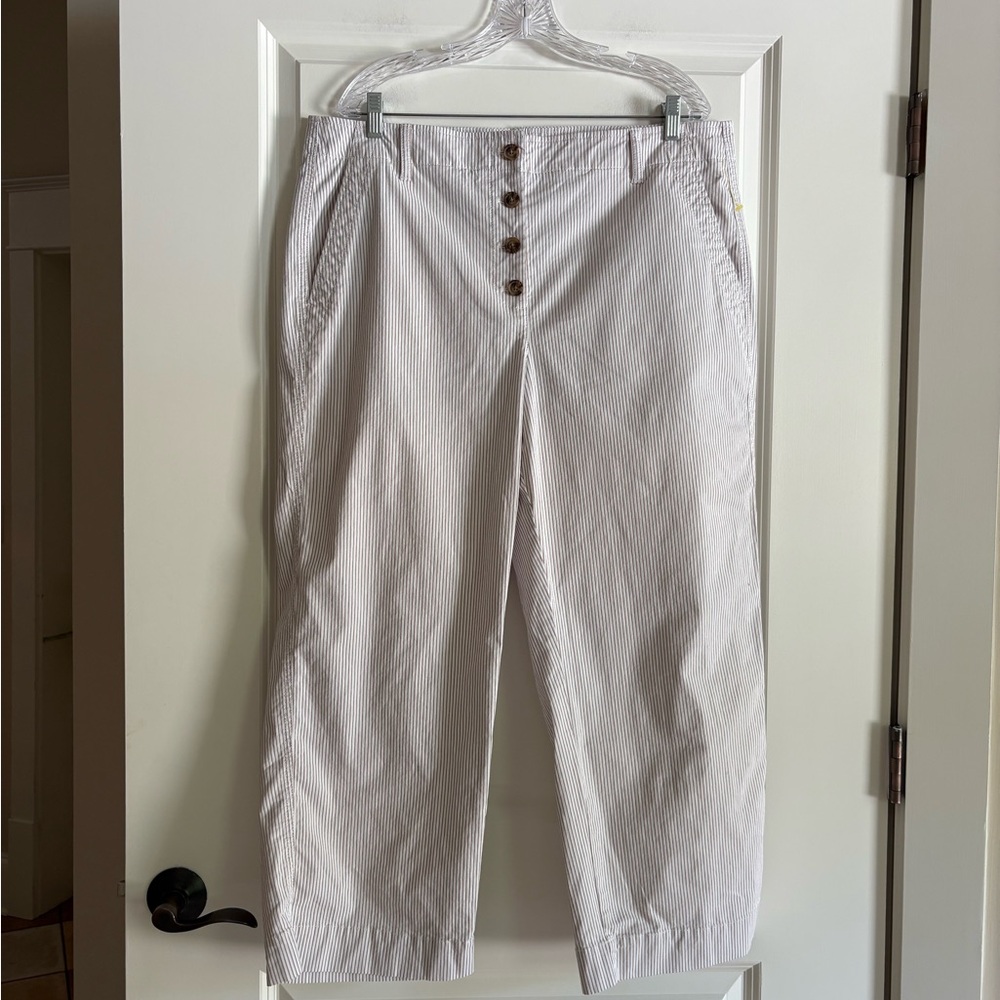 Talbots Button Fly Striped Pants - image 2